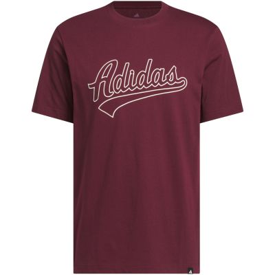 2. Herren-T-Shirt adidas Varsity Tailsweep Graphic in Burgunderrot KS2180