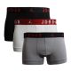 Air Jordan Flight Cotton Core Boxer 3er-Pack Grau/Schwarz/Weiß Herren-Boxershorts - JM0693-F66