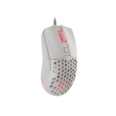 4. Genesis Krypton 750 Light 8000 DPI Gaming-Maus PAW3333 RGB Weiße Gaming-Maus