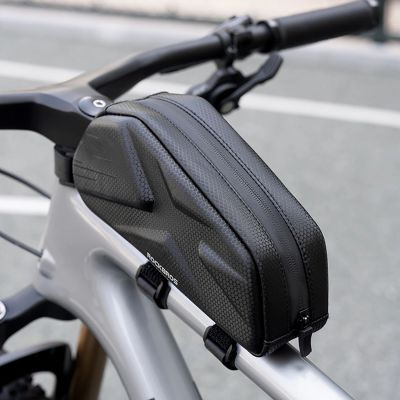 8. Rockbros Fahrradtasche, starr, Rahmen, Oberrohr, 1,4 l, Schwarz