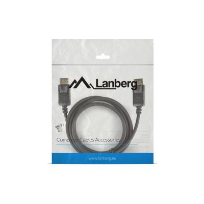 4. Lanberg CA-DPDP-10CC-0018-BK Kabel (DisplayPort Stecker - DisplayPort Stecker; 1,8 m; schwarz)