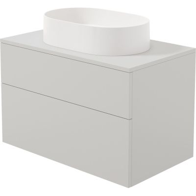 Waschtischunterschrank mit Granitwaschbecken – 55 x 35 cm