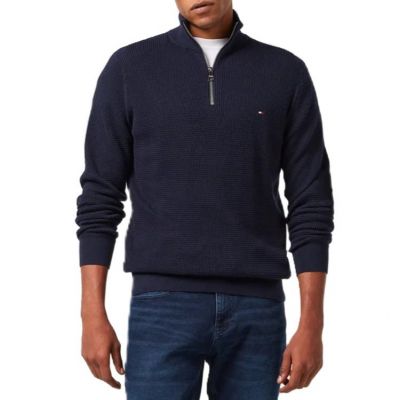 TOMMY HILFIGER HERRENPULLOVER REFINED STRUCTURE