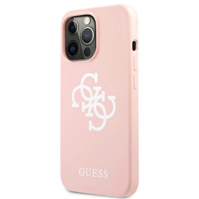 2. Guess GUHCP13LLS4GWPI iPhone 13 Pro / 13 6.1" rosa/rosa Hartschale Silikon 4G Logo