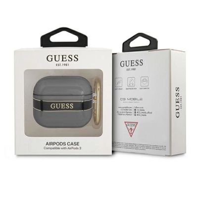 3. Guess GUA3HHTSK AirPods 3 Cover schwarz/schwarz Strap Collection