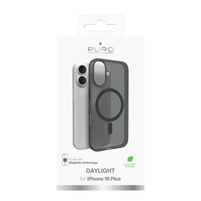 5. Puro Daylight MagSafe Silikonhülle für iPhone 16 – Schwarz