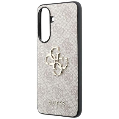 6. Guess Lederhülle mit Metalllogo für Samsung Galaxy A37 5G – Rosa