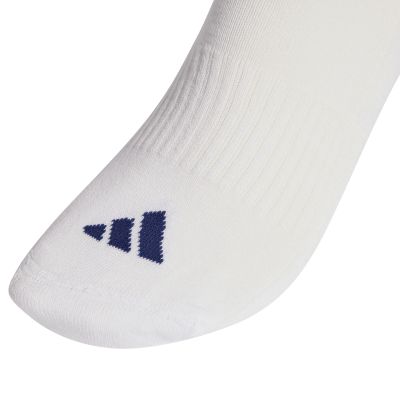 3. Adidas 3-Streifen Essentials Gepolsterte Crew-Socken 6er-Pack Weiß KE5493