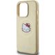 6. Hello Kitty Kitty Head MagSafe-Hülle aus Leder für iPhone 13 Pro / 13 – Gold
