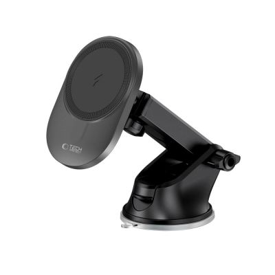 3. Tech-Protect MM15W-V1 Autotelefonhalter mit MagSafe 15W induktivem Ladegerät für Cockpit / Lüftungsschlitze – Schwarz