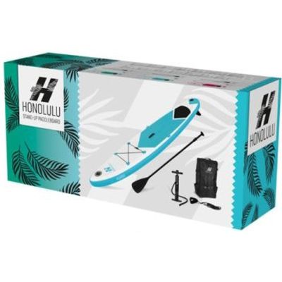 3. SUP-Board-Set 150 kg, aufblasbar, Honolulu, 320 x 76 x 15 cm, rot