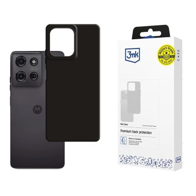 3mk Matt Hülle für Motorola Moto G75 - Schwarz