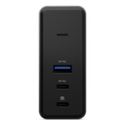4. Lenovo X9 Ladestation mit GaN-Anbindung, kabelgebunden, USB 3.2 Gen 2 (3.1 Gen 2), Typ-C, Grau