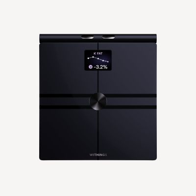 Withings BodyFit – intelligente Waage mit zonaler Körpergewichtsanalyse sowie Stoffwechsel- und Herzgesundheitsanalyse (black)