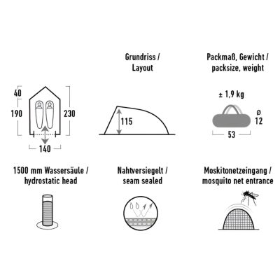 21. High Peak Frazer 200 Schlafsack 20095