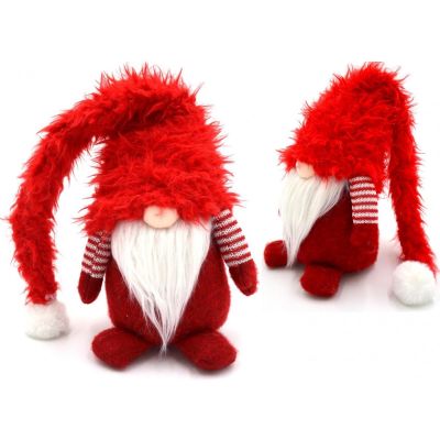 Gartenzwerg mit Pelzmütze, 64,5 cm