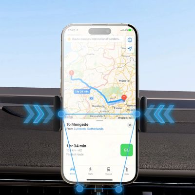 12. Wozinsky WUMID Auto-Armaturenbrett-Telefonhalterung mit 15 W induktivem Ladegerät, Schwarz