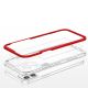 5. Klare 3in1 Hülle für iPhone 12 Frame Gel Cover rot