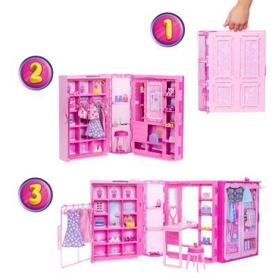 3. Barbie Kleiderschrank der Träume 3.0 Set HXD59
