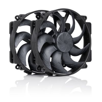 NOCTUA 140-mm-Lüfter NF-A14x25r G2 PWM Sx2 PP Chromax Schwarz