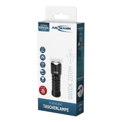6. Ansmann TS450RF Schwarze LED-Taschenlampe