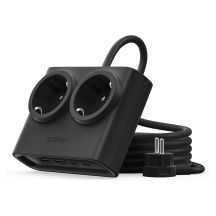 Orico PDC25 25W 6-in-1 Steckdosenleiste (2x AC + 2x USB-A + 2x USB-C) – Schwarz