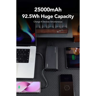 10. VEGER TC130 Powerbank Lithium-Ionen (Li-Ion) 25000 mAh Schwarz