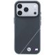 3. BMW M Tire Track mit silberner Linie MagSafe Hülle für iPhone 18 Pro / 17 Pro – Dunkelgrau