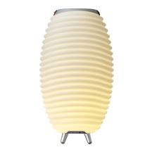 KOODUU SYNERGY 50 LED-Lampe mit Lautsprecher und Getränkekühler – 56 x 32 cm, Weiß