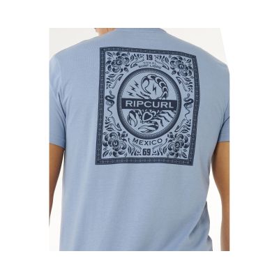 4. Herren-T-Shirt RIP CURL Desti Animals Tee blau