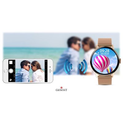 18. GIEWONT Damen-Smartwatch GW330-1 in Roségold