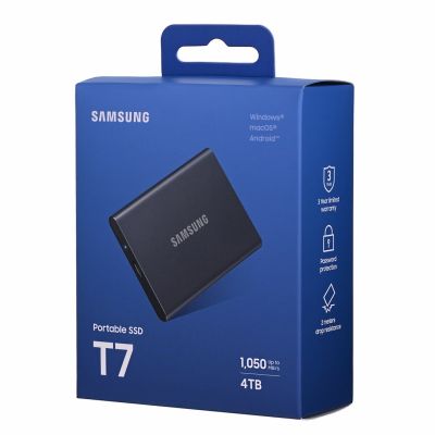 9. Samsung T7 4 TB graue SSD
