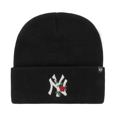 3. Schwarze Kappe der New York Yankees, B-THRNK17ACE-BK