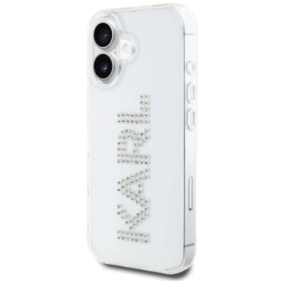 2. Karl Lagerfeld IML Strass Logo iPhone 16 Hülle - Transparent