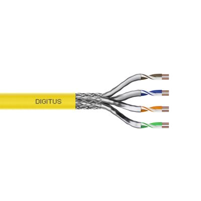 5. Digitus Installationskabel Cat.7A, S/FTP, Dca-s1a d1 a1, AWG 22/1, LSOH, 1000 m, Gelb, auf Rolle