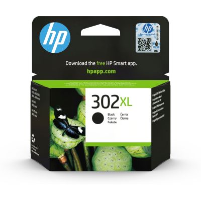HP Schwarze Tintenpatrone HP 302XL, HP302XL=F6U68AE, 480 Seiten, 8,5 ml