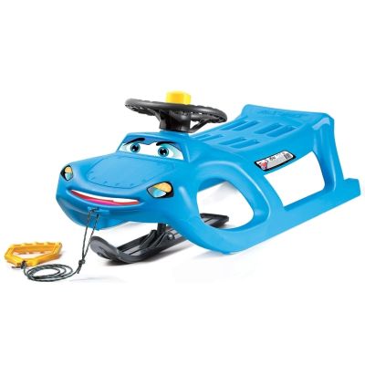 KUNSTSTOFFSCHLITTEN CAR DRIVE CONTROL BLAU