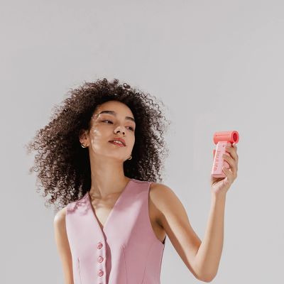 3. Jisulife Handventilator Life9 5000mAh Tragbarer Mini-Gebläse-USB-Ventilator - Rosa