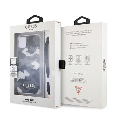 8. Guess GUHCN61KSARBK iPhone 11 6.1" / Xr schwarz/schwarz Hardcase Camo Collection