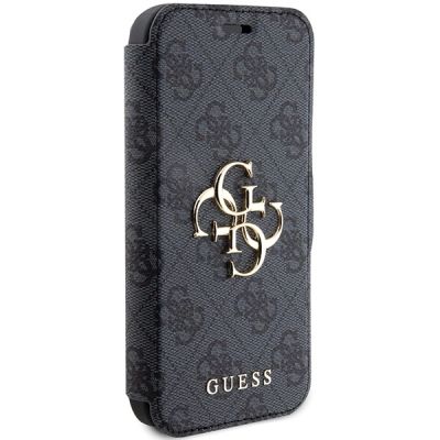4. Guess 4G Metal Logo Hülle für iPhone 15 Pro – Grau