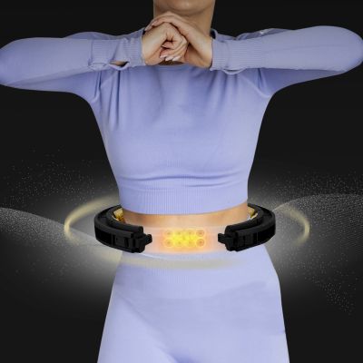 7. HHM13 NEUER HULA HOP SCHWARZ/GOLD MIT MAGNETEN UND GEWICHT + HMS ZÄHLER