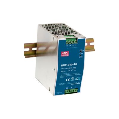 2. LevelOne Industrie-Netzteil 48 VDC/240 W + DIN-Schienenmontage, silber