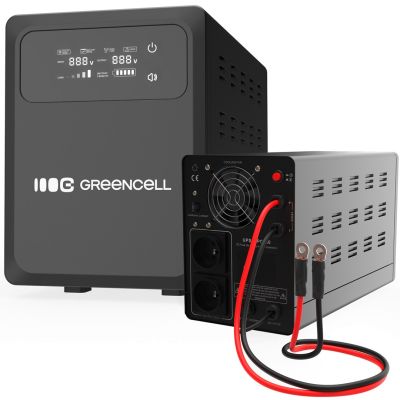 Greencell PowerCore USV 800VA 500W AVR 12VDC LCD