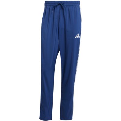 2. adidas Essentials Herrenhose mit 3 Streifen, Stanford-Design, offener Saum, Blau, JE6400