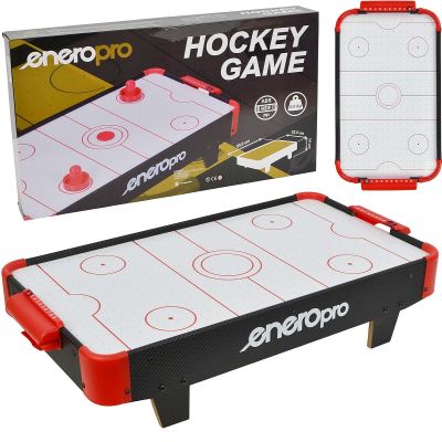 8. Tischspiel Airhockey 60x32,5x14cm Schwarz Enero Pro