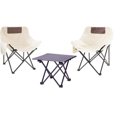 3-in-1 Faltbares Reiseset: Tisch und 2 Stühle Redcliffs