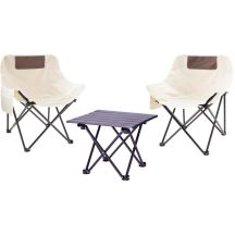 3-in-1 Faltbares Reiseset: Tisch und 2 Stühle Redcliffs