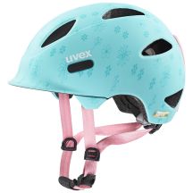 Uvex Oyo Style Blumenmuster, cyan matt, Kinderfahrradhelm 50-54