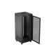 4. Lanberg 19" 37U 800X800 schwarzer Stand-Rackschrank mit perforierten Türen (Flat Pack)
