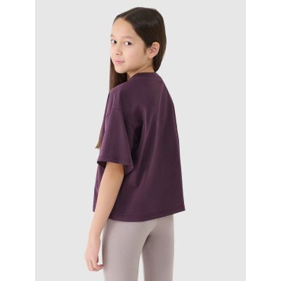 3. Oversize-Crop-Top mit Print für Mädchen 4F 4FJRSS25TTSHF2587-50S